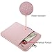 MOSISO 9-11 inch Tablet Sleeve Case for iPad Pro 11 inch M4, iPad Air 11 inch M2 2024, iPad 9/8/7th 10.2, iPad 10th 10.9, iPad Air 5/4 10.9, Galaxy Tab S9/S8, Polyester Multifunctional Bag, Pink