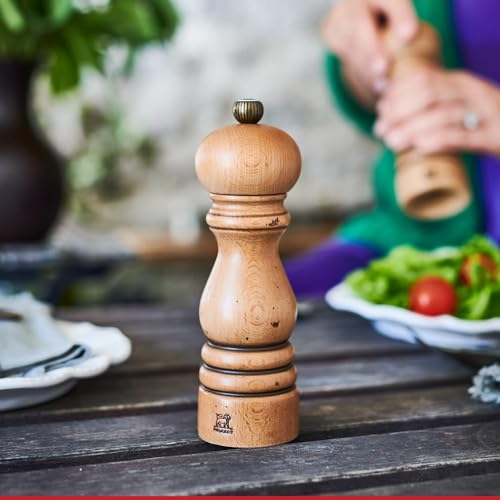 Peugeot Paris Manuelle Pfeffermühle Antique, Klassische Mahlgradeinstellung, Höhe: 22 cm, Holz, Braun, 30971 – Ansicht 4