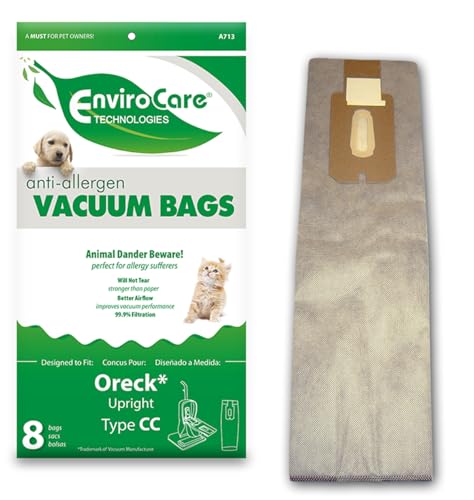 Sacs pour aspirateur Oreck Envirocare idéaux pour purifier l'air des chambres