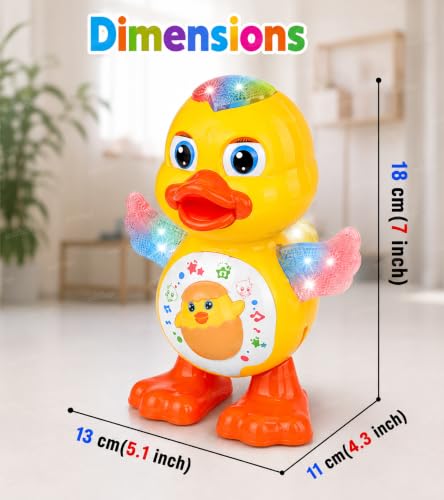 Image of Zest 4 Toyz Musical Dancing Duck with Lightning Effect, Real Dancing Action and Music (Dancing Duck)