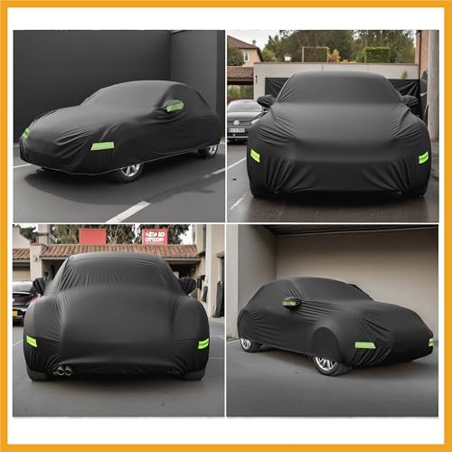 Image of Waterproof Car Cover for Volkswagen Beetle Bug-Sedan 2-Door 1960-1980 All Weather Beetle Full Car Cover with Door Zipper for Outdoor Windproof Sun Rain Replacement