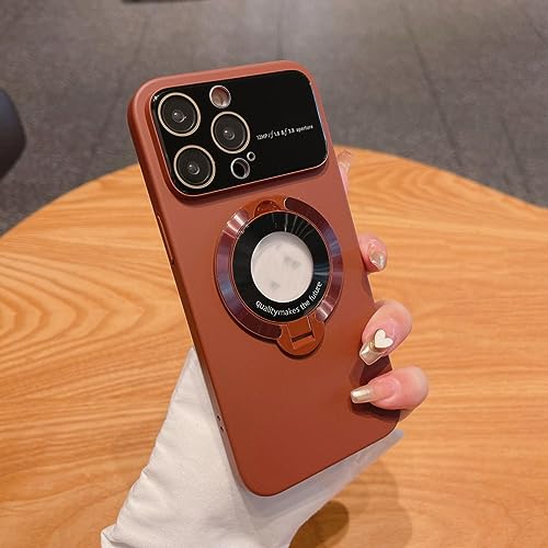 Support de charge magnétique coque iPhone 14 et 13 Pro Max avec anneau métal antichoc