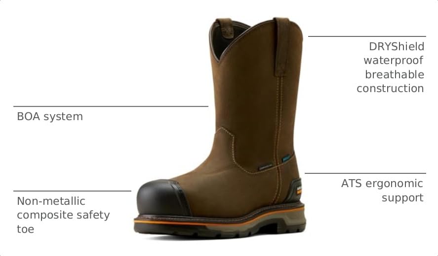 Image of ARIAT Work Stump Jumper Pull-On BOA Waterproof Composite Toe Work Boot