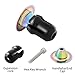 MUQZI Handlebar End Plugs - Expanding, Aluminum and Adjustable Handlebar Bike Bar Ends, Rainbow