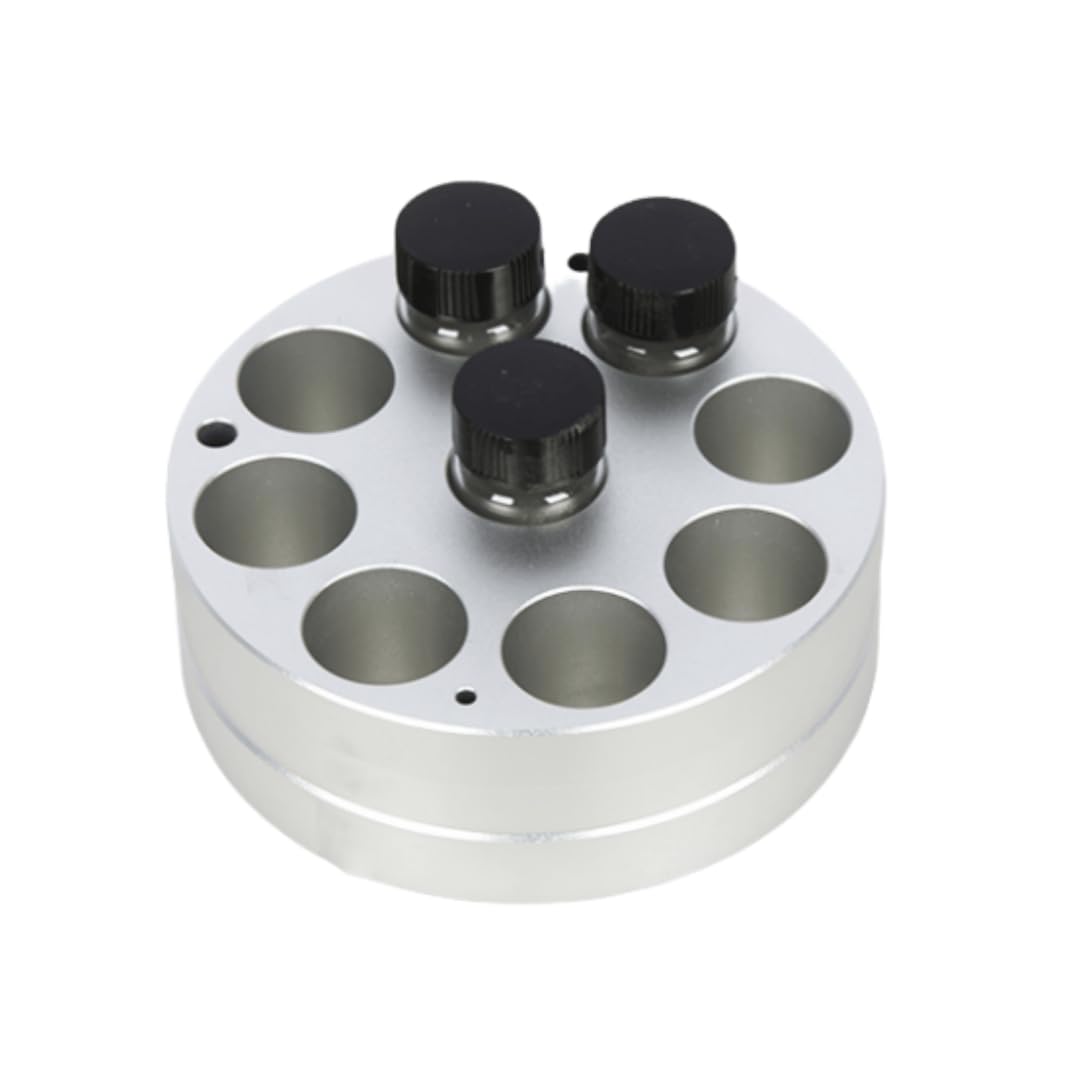 1 Stück Labor-Probenflaschen-Heizmodul – Aluminium-Trockenbad-Heizblock for Magnetrührer(20/30/40mL Module)
