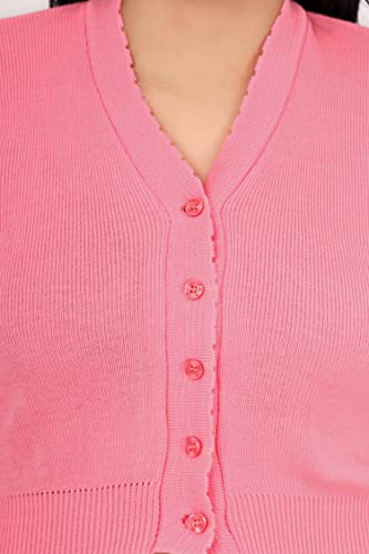 Image of Women Winter Wear V-Neck Half Sleeves Regular Fit Woollen Blouse