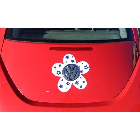 Bling My Bug Magnetic VW Beetle Decal Blue Daisy Cover