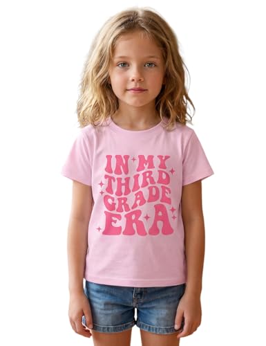 Image of Kids Girls First Day of School Shirt in My Pre-K /Kindergarten /First /Second /Third /Fourth /Fifth Grade Era T-Shirt