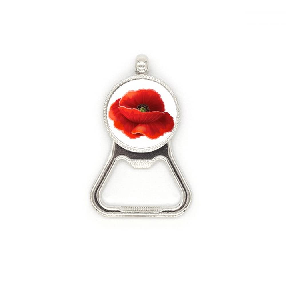 Ouvre-bouteille en acier inoxydable fleur rouge table cuisine