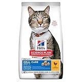 FOXCUP Hill's Science Plan Adult Oral Care Dry Cat Food Chicken Flavour 7kg Plaqueoff Feline Essentials With Natural Tooth Health Care