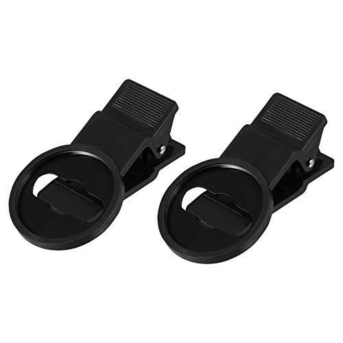 Hemobllo 2pcs Phone Lens Clip Fisheye Mirror Phone Camera Lens Clips Phone Picture Lens Clips Camera Photo Fotos Phone External Lens Clips Camera Lenses Wide Angle Abs Filter