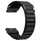 BANSO 22mm クイックフィット ナイロン腕時計バンド Garmin Fenix 8 47mm用 Fenix 7/7 Pro Fenix 6/6 Pro Fenix 5/5 Plus用 腕時計ストラップ Garmin forerunner 965 955 945 935 745 ウォッチバンド Approach S62/S60用