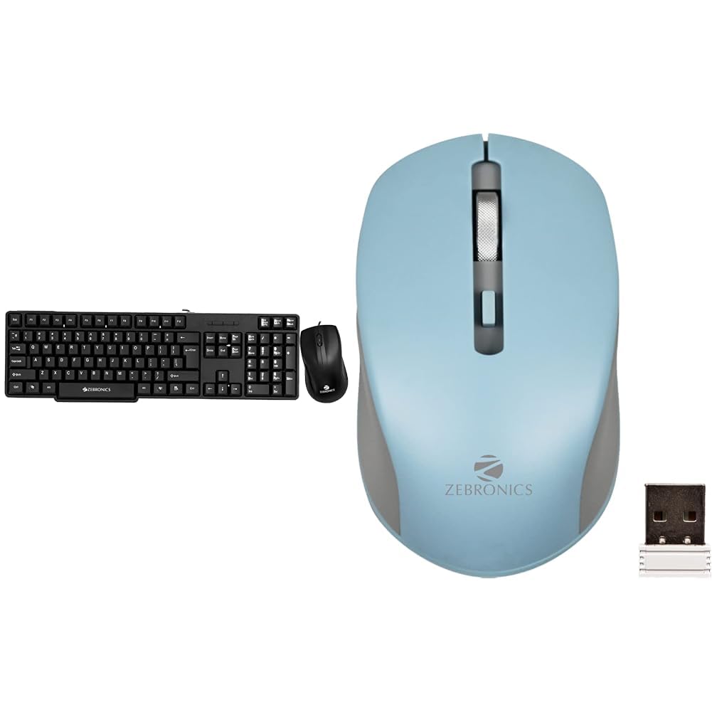 Zebronics Wired Keyboard and Mouse Combo with 104 Keys and a USB Mouse with 1200 DPI -JUDWAA 750 (B0BR1QZWMH) Amazon Price History, Amazon Price Tracker