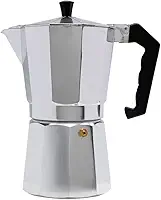 Mimo Style Cafeteira Italiana Moka de Aluminio Com Alça Café Expresso Para 9 Cafézinhos, Capacidade 450 ml, Feita de Materiais Leves e de Alta Qualidade Ideal Para sua Cozinha, Express Coffee