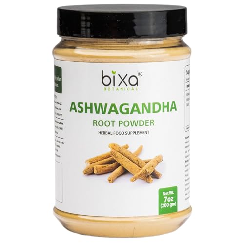 Ashwagandha Root Powder (Withania Somnifera Root) (7 Oz / 200g) Indian Ginseng, Best Re-Energizer & Immunity Booster | Herbal Supplement for Improve Sleep – by Bixa Botanical