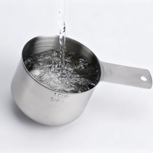 Vaso medidor acero inoxidable 240 ml Gallipower miniatura 4