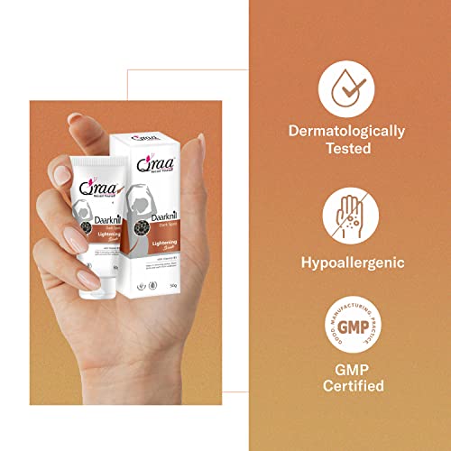 Image of Qraa Daarknil Polisher for Intimate brightening /Dark Spots /Uneven Tone | For Dark Underarms, Neck, Knees, Elbows and Inner Thigh (50gm)