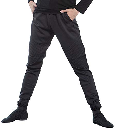 FaFaDance メンズ バレエジャズパンツ ブラック M