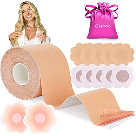 Gisaae Cinta de Pecho Adhesiva Push Up para Pecho Grande A-D Cover