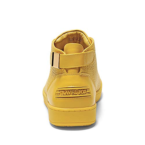 TRAVEL FOX Men's Malibu Nappa Leather Round Toe Lace-Up High-Top Sneakers4