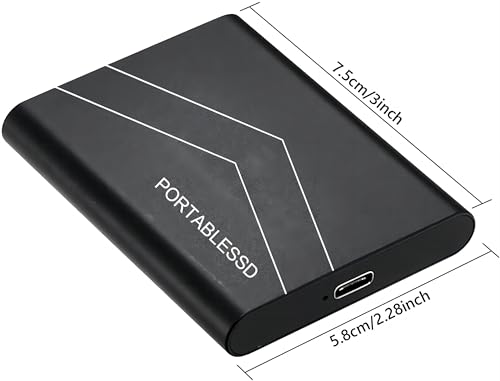 Duro Externo de 2TB, Ultra Delgado y Portátil de 2.5" con Conexión USB, Almacenamiento Compatible con PC, Ordenador Portátil y Computadora (Negro) - Imagen 3