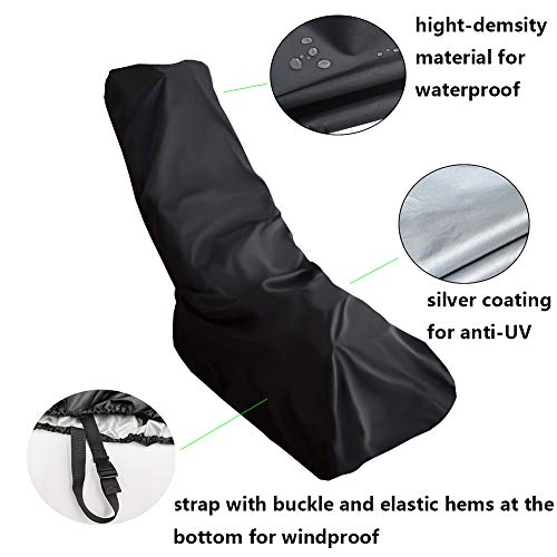 TheElves Push Lawn Mower Cover, Waterproof & Windproof Walk-Behind Lawn Mowers Cover, Heavy Duty UV Protection Cover for Walk Behind Tractor