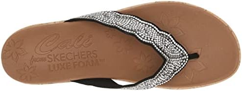 Skechers Women's Beverlee-Charming Pearl Flip-Flop, Black, 9 | Image 4