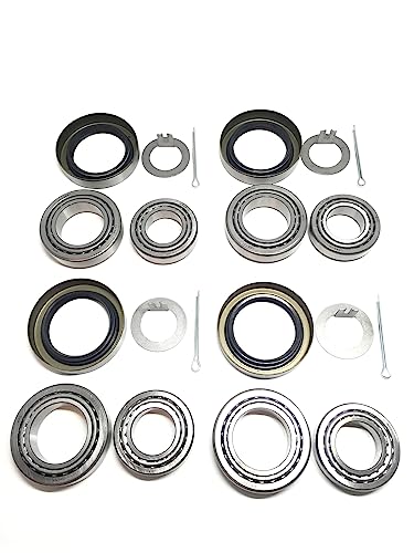 Westernprime L44649/L68149/10-19 Set Of 4) Westernprime 3500 Lb Trailer Tandem Axle Bearing Kits L68149 L44649 Grease Seal 10-19 I.D. 1.719'' thumb #3
