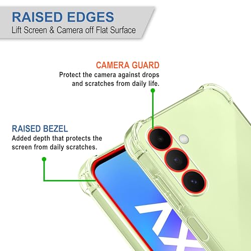 Image of CEDO Samsung Galaxy A05s (4G) Bumper Case | Soft Jel Flexible Thin Full Protection Shock Proof Clear TPU Back Case Cover for Samsung Galaxy A05s (4G) (Transparent)