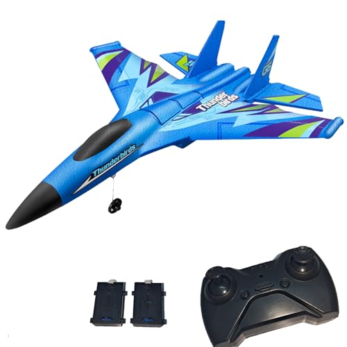 ﻿RC Plane,Remote Control Airplane, 2.4GHz 2 Channel Remote Control Plane, with Gyro Night Lights...