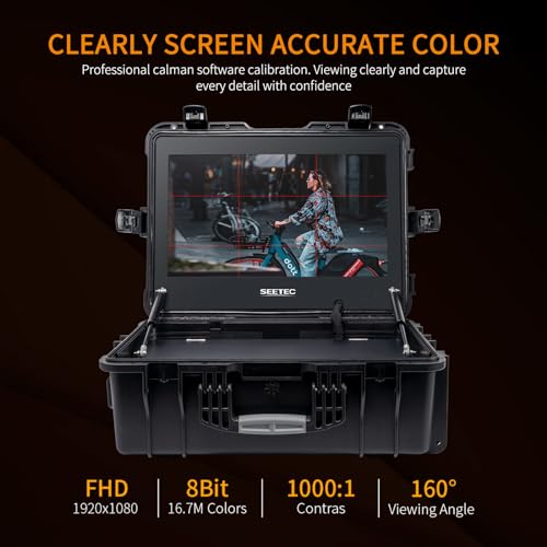 Image of WPC215 21.5 inch 1000nit High Bright Broadcast Carry-on Director Monitor with LUT Waveform HDMI SDI USB Input HDMI SDI Output Full HD 1920x1080
