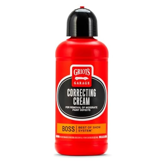 Griot's Garage BOSS Correcting Cream for Car Polishing and Detailing, Swirl, Scratch Remover for Vehicles, 16oz