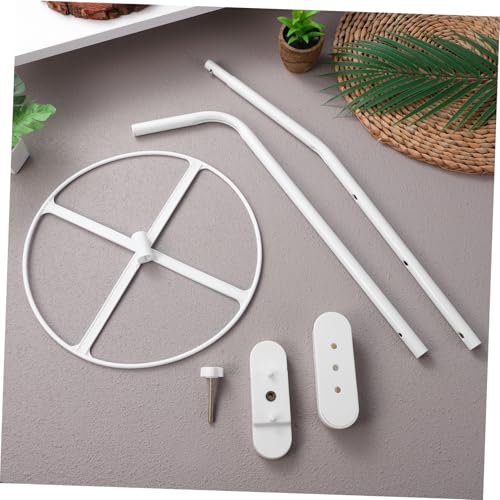 Support baldaquin berceau moustiquaire lit bébé acier blanc - 7