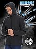 KEFITEVD Men's Tactical Softshell Jacket Fleece Lining Hunting Jackets Windbreaker Coat, Black, L #4