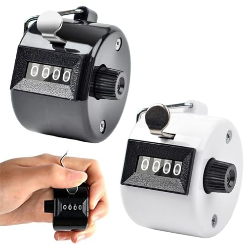 Contador de colores de plástico de 4 dígitos, Contador Manual de 4 Dígitos, Contador Mecánico, Contador de Vueltas, Contador de Dedos, Contador de Golf, Para Golf Sport Coach, con Anillo de Dedo