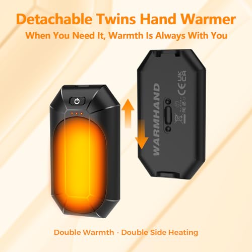 2-Pack-Hand-Warmers-Rechargeable-Electric-Hand-Warmer-Reusable-USB-HandwarmersOutdoorIndoorGolfCampingHuntingPain-ReliefWatch-FootballBaseballWarm-Gifts-for-Men-Women-Kid-Birthday-Christmas