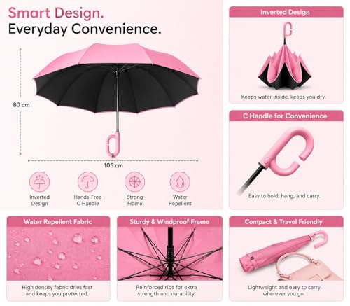 Image of Umbrella for Women | Umbrellas for Men | UV Coated 3 Fold Umbrella for Rain with Auto Open and Close Small Folding Travel-Foldable Windshield