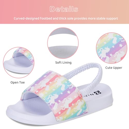 Image of WateLves Toddler Boys Girls Slides Sandals for Swim Beach Kids Water Shoes Casual Summer Slippers