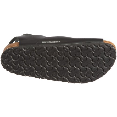 Birkenstock Womens Athen Leather Strappy Footbed Sandals Black 414