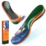 Flat Feet Insoles - Extra Comfort Arch Support - Metatarsal Pad Gel Cushion Shock Absorption - Pain Relief from Standing and Walking All Day - Orthotics Shoes Inserts Suitable for Work Boots Sneakers