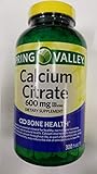 Spring Valley Calcium Citrate 600mg 300count