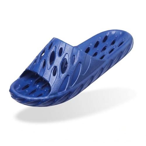 Image of FINLEEO Shower Sandals with Drainage Holes - Quick Drying Bathroom & Gym Slippers for Men and Women