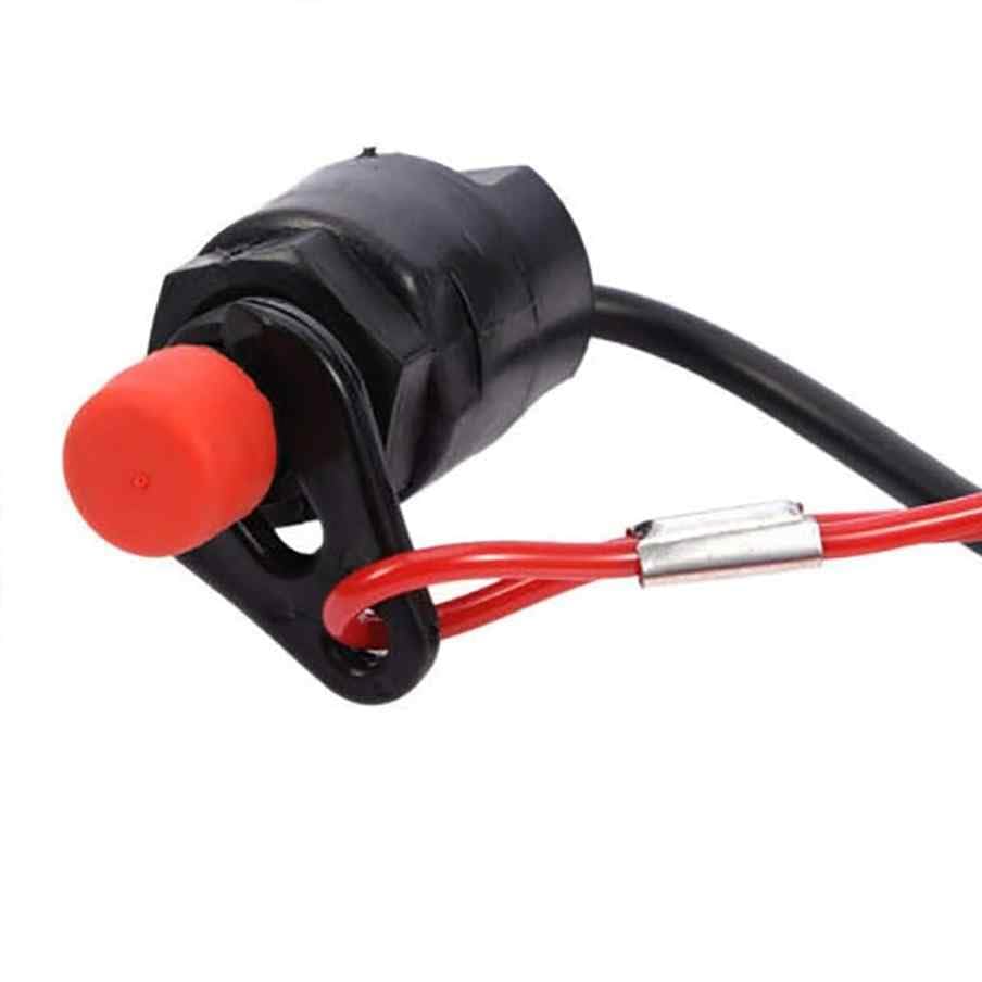 Interruptor de parada del motor del Motor de la embarcación 2 pines, Cortacorrientes embarcación, Compatible con motores de 2 y 4 tiempos, Interruptor seguridad embarcación, 50 cm