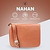 Lloyd Baker Genuine Leather Crossbody Bag, Soft Shoulder Handbag with Adjustable Strap, Compact Size with Multiple Compartments, Nahan (Tan) #5