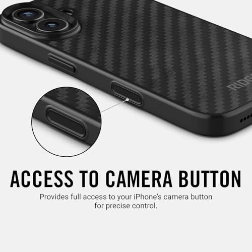 Coque iPhone 17 Ridge double couche avec MagSafe et boutons alu