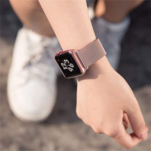 Pulseira Apple Watch Milanese Loop 38mm Pink Rosê