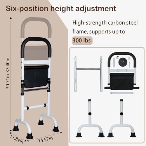 Adjustable Stand Assist Aid for Elderly, Couch Stand Assist with Night Light and Two Sets of Bases, Mobility Aids for Elderly Adults and Others Who Need Extra Help, Can Withstand 300 Pounds - Image 3