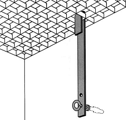 Alberts 857110 Zabezpieczenie kratki | ocynkowane, płaskownica 20 x 2,5 mm, długość 300 mm, zestaw 10 sztuk