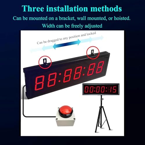 Cronómetro con temporizador digital, temporizador de intervalo de fitness, modos de cronógrafo/cuenta atrás/cronómetro, anuncio de voz, carreras de gimnasio/velocidad, pantalla de una sola cara, 3