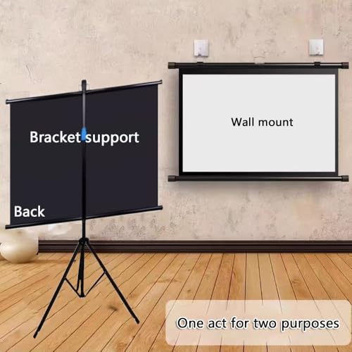 Pantalla de proyector NILZA 60 pulgadas con soporte ajustable miniatura 2